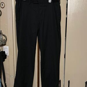Classic Black Dress Pants Straight-Leg
